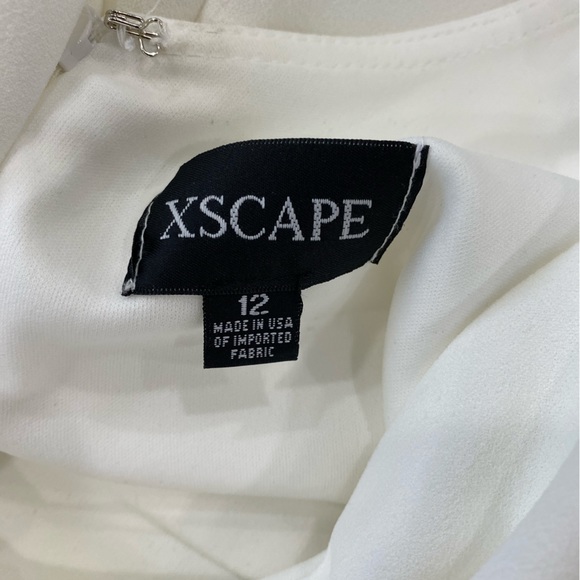 Women’s Xscape White Dress; Rhinestone Strap; White; Size 12; NWT NVR WORN - Picture 6 of 7
